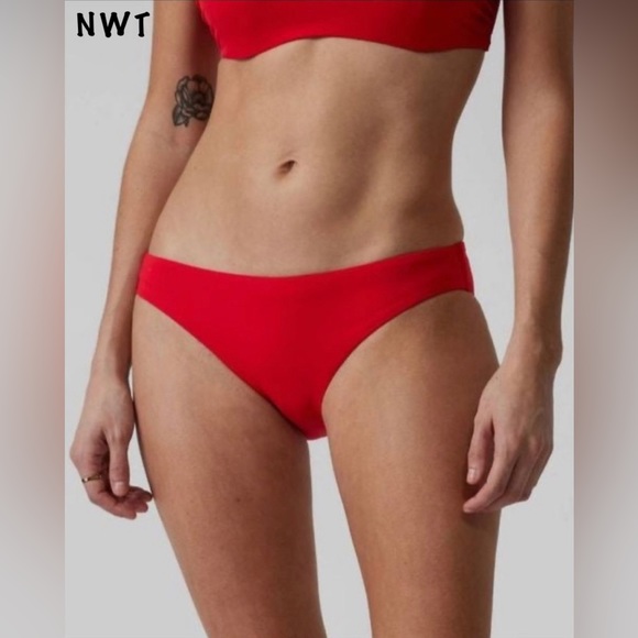 Athleta Other - Athleta Red Clean Medium Bikini Bottom XL NWT